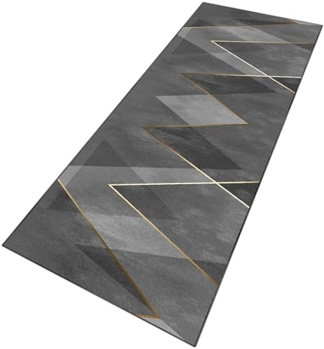 KwuSeug Tapis de Cuisine Antidérapant et Lavable pour Evier Long Couloir - Devant Manger Buanderie 50 x 200 cm
