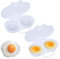 2PCS Microwave Egg Poacher,Egg Poacher Microwave for Cooking,Eggs Capacity Poached Egg Egg Poacher Cups,Poached Egg Maker for Home Breakfast,Microwave Egg Cooker,Egg Boiler Poacher,for Kitchen Cooking