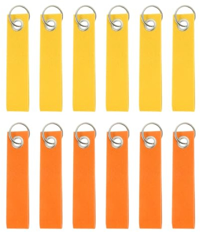 QUARKZMAN Filz Schlüsselanhänger mit Edelstahl Ring, Schlüsselanhänger Rohlinge Bunt Beschriftbare Filzanhänger für DIY Dekoration Taschen Hut