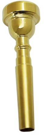 Vergoldetes und Versilbertes Trompetenmundstück 5c für Anfänger und Profis | Kupferausführung, Goldfarbener Look, für Konzerte und Familientreffen, Praktische Ergänzung