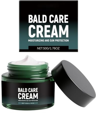 Hydratant Du Cuir Chevelu Pour Les Hommes, Crème À Rasage Chauve, Crème Post-cire, Soins Du Cuir Chevelu Naturel Apaisant, Protection Solaire Quotidienne Incluse Et Facile À Appliquer, 50g Pour La Fra
