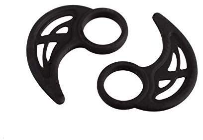 Xcessor 4 paia (8 pezzi) di ganci auricolari universali in silicone, accessori per lo sport, compatibili con le cuffie intrauricolari più popolari, colore: nero