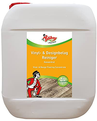 POLIBOY Vinyl Reiniger - Bodenreiniger für Designbelag - Wischpflege als Reinigungskonzentrat mit Jojobaöl - 5 Liter - Made in Germany