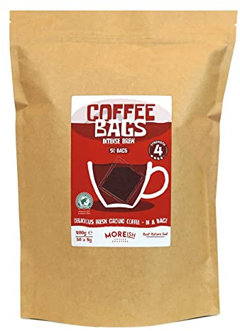 Moreish Coffee Bags Intense Brew – Rainforest Alliance, Strong, Dark (x50)