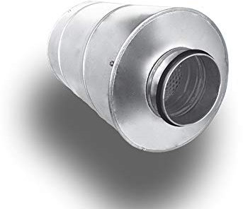 Silencieux de téléphone - Ventilation - Diamètre : 200 - Longueur : 90 cm