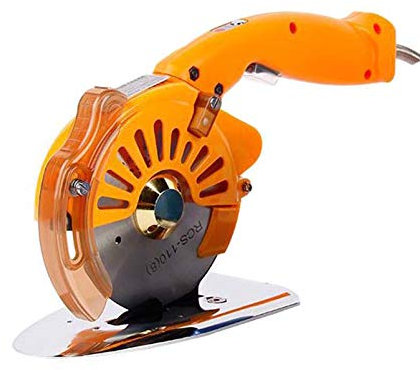 Cutter Rotatif Électrique Vitesse Réglable Ciseaux De Tissu 100 Mm / 4 Pouces Couteau Rond Machine De Découpe De Cuir Tissu Multicouche Moins De 27 Mm / 1 Pouce Disponible,Orange