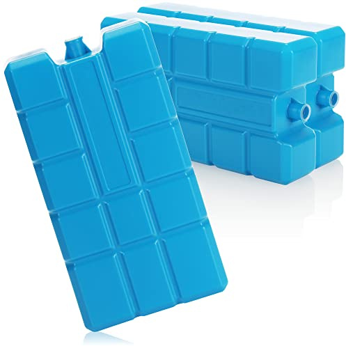 com-four® 3X Batteria frigo XXL in Blu - Contenitori di Raffreddamento per Cool Box e Borsa frigo - Batterie frigo per la casa e Il Tempo Libero