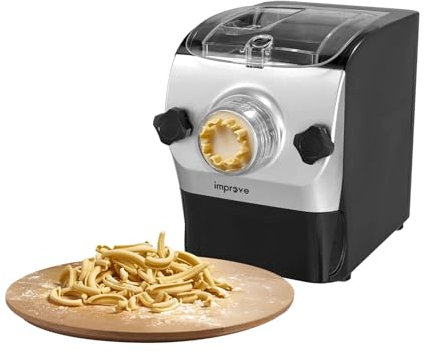 Improve IMPMPM3H Macchina Automatica per Preparare Pasta Fresca, 3 Programmi Automatici, 8 Dischi, 260W