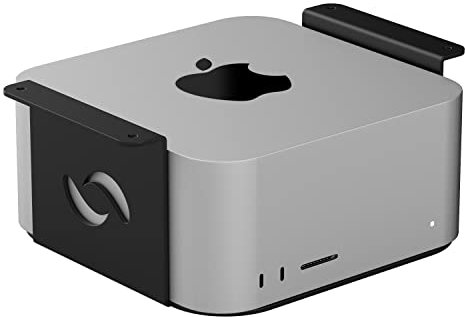 HumanCentric Untertischhalterung kompatibel mit Mac Studio Mount sichern oder verstecken Sie Ihr Mac Studio unter dem Schreibtisch mit einer Apple Mac Studio Halterung, Tischhalterung für Apple Studio