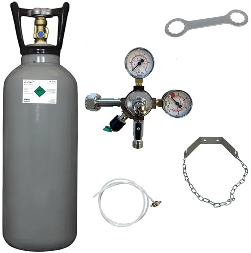 BieTal® Zubehörset zur Umrüstung von Quooker Cube auf große CO2-Flaschen Umbauset mit 6 kg CO2-Flasche