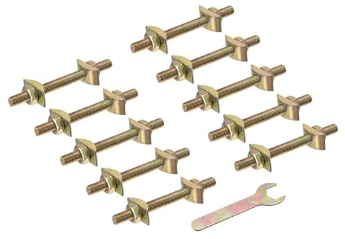 sourcing map Countertop Connector, 5/16 x 3-1/2 Desktop Fastener Furniture Connecting Kit Used to Connect Table top Bed Butcher Block Countertops 10Pcs
