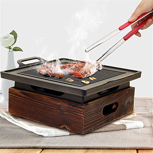 MUTURPOSE Barbecue Holzkohle-Tischgrill für Gartenpicknicks Party Japanischer tragbarer koreanischer japanischer Grill Holzkohleofen Haushalt Antihaft-Kochwerkzeuge