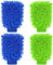 agogue 4 PCS Waschhandschuh Auto, Auto Waschen Set Händehandtuch, Autopflege Mikrofaser Handschuh, Putzhandschuhe für Autowasch Kratzfreien Auto Polieren Schonend Weich