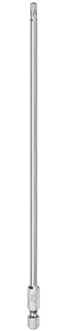 QUARKZMAN 1pz T20 Bit di Sicurezza Torx 1/4 Asta Esagonale 8 Lunga Acciaio S2 aimanté Punte a Stella Antimanomissione Cacciavite Testa Torx con Foro per Punte Trapano Rimuovere