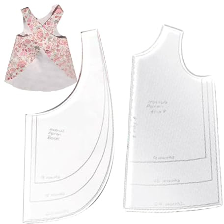 Gabarits de de précision – Kit complet de patrons de matelassage pour vêtements d' | Formes interchangeables de robe de avec guides de construction de gilets et aides à la