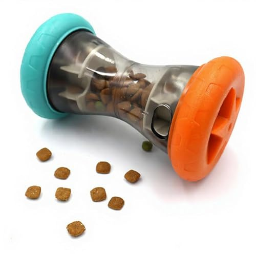 Rylae Rolling Dog Treat Dispenser, Dog Food Dispenser Toy Interactive, Intelligence Toys for Dogs Cats Puppies, Slow Feeder for Small Medium Dogs Pets