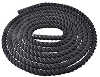 Schlachtseil, Ergonomie Krafttraining Schwarz Widerstandsbänder Zum FITNESSSTUDIO Muskelaufbau Fitness-Übung (Farbe : Diameter 50mm, Größe : Length 15m)