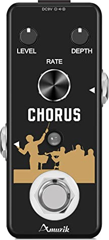 Amuzik Pédale analogique à effet chorus pour guitare basse électrique