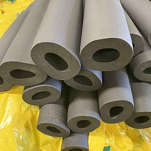 Rohrisolierung Schaumstoff,30mm Dicke Rohrisolierungsschicht,Schwarze 1,9m Lange Frostschutzisolierungsrohre für den Außenbereich,Isolierungsrohre für Solar-Wassererhit(Size:22mm*30mm)