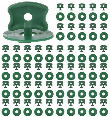 200 Pcs Greenhouse Twist Clips - Plastic Fixing Clips and Washers for Aluminium Greenhouse Securing Insulation Bubble Netting Shading