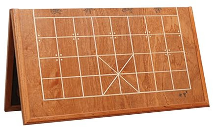 Faltbares Schachbrett Professionelles Schachbrett MDF Tragbares Xiangqi-Brett Reisebrettspiele(21.6 x 19.5 x 0.8in)