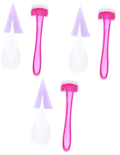 Mikinona 3sätze Silikon Rasierer Für Damen Intimrasierer Für Schmerzfreie Haarentfernung Leicht Und Tragbar Zufälliger Farbe Für Bikini-formung Und Tägliche Anwendung