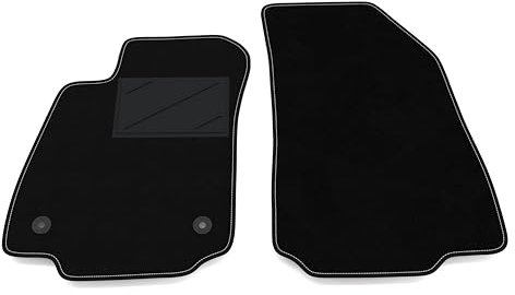 Auto-Fußmatten Kit nur vorne 2 Stück kompatibel mit Opel Mokka X 2016-2021 | Set 2 Teppiche vorne nach Maß in Teppich