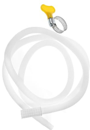 COOPHYA Pipe Replacement Draining Hose Connector Elbow Fitting for Window Hose Clamp Pe Abs Stainless Steel