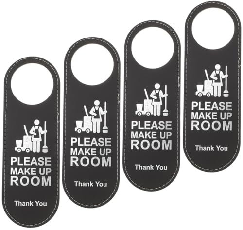 GLEAVI 4stücke Leder Türschild Nicht Stören Hotel Tür Haken Zeichen Bitte Nicht Stören Hängeschild Modern Türschild Für Hotels Und Firmenlounges