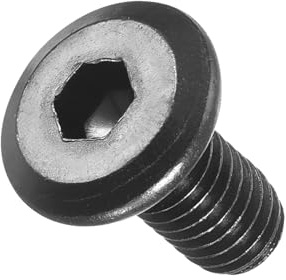 METALLIXITY Viti a Testa Cava Esagonale con Dado Cieco (M6-1x12) 25Pz, Viti per Mobili In Acciaio con Testa Esagonale - per Progetti di Falegnameria, Nero