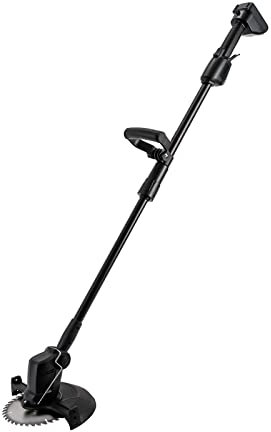 Cortacésped eléctrico inalámbrico de 300 W 6000 rpm, cabezal giratorio de 90 °, con batería y cargador, para cortar césped de jardín