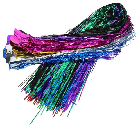 MAGICLULU Ghirlanda Per Albero Natale Ghirlanda Festiva Decorazione Frange in Lamina Per Feste Natale e Compleanno