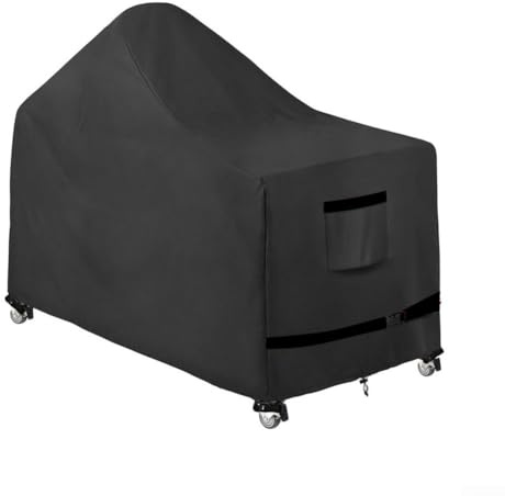 SMZhomeone Housse de gril imperméable et résistante pour table de gril à œufs verts XL pour chariot Kamado, tissu Oxford 420D avec protection UV et vent, cordons de serrage réglables et aérations (C