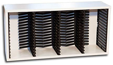 Protected CD Aufbewahrungsregal weiß 2. Wahl