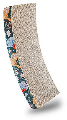 Bontoy Kratzpappe Wiege I in Wiegenform I 50 x 25 x 9 cm I aus robuster Pappe I für EIN langes und ausgibiges Kratzvergnügen I Kratzen I Krallen