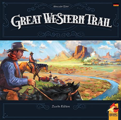 Eggertspiele, Great Western Trail 2. Edition, Kennerspiel, Strategiespiel, 1-4 Spieler, Ab 12+ Jahren, 90+ Minuten, Deutsch, Mehrfarbig, Bunt