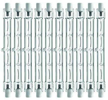 WATTERIE: 10er Pack: Halogenstab 78mm R7s 80 Watt warmweiß 2700K dimmbar 220-240V 1400 Lumen ► Halogen ► Leuchtmittel ► Halogenstab ► R7s ► R7s Leuchtmittel ► Halogenstab 78mm