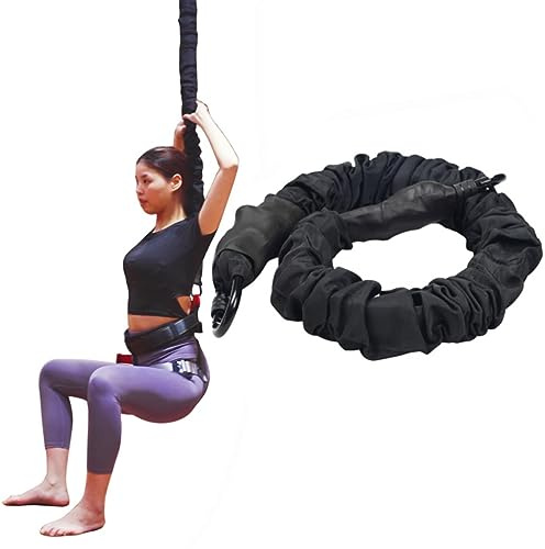 PRIOR FITNESS Single Bungee Fitness Resistance Rope, Aerial Dance Single Resistance Band Anti-Gravity Fitness Training Band - without Accessories - Professional Equipment for Home Fitness Exercise (L)
