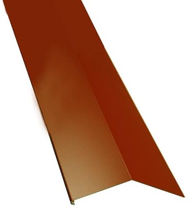 Rinneneinhang Traufblech für Metallziegel Oxidrot RAL 3009 L = 2,00 m