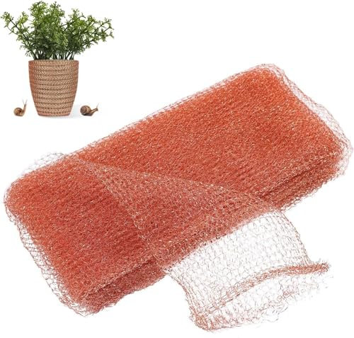 12m Rete Anti Lumache Filo di Rame Contro le Lumache Recinzione per Lumache in Rete di Rame Recinzione Anti-Lumache Rete in Rame Protezione per Piante da Giardino per Giardino Controllo dei Parassiti