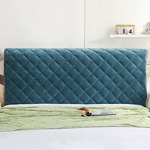 Generisch Bett kopfteil bezug Kopfteilbezug für Einzel- und Doppelbett All-Inclusive-Kopfteilbezug aus gestepptem Leder mit Rückenlehne staubdicht für Holzbett Schlafzimmerdekoration Beige-150 cm