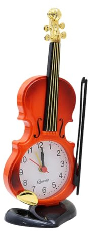 Alipis Despertador Digital Simulación De Violín Reloj De Escritorio Decoración De Oficina