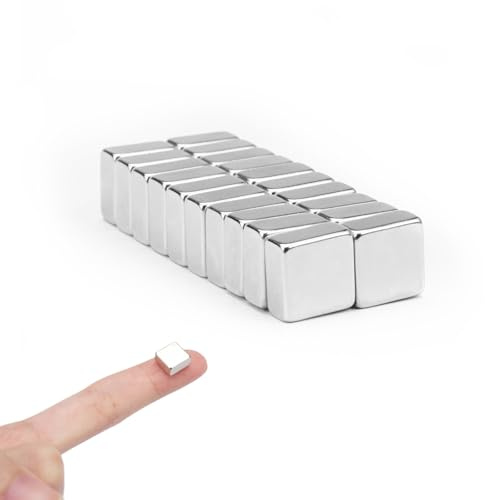 Aimant Néodyme Rectangulaire, 10x10x5mm, 20 Pièces
