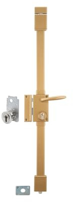 THIRARD - Serrure en Applique à Fouillot pour Porte d'Entrée Gauche - 3 Points - Porte de 1,65 à 2,25 m - Cylindre Profilé 30 x 65 mm - Axe 45 mm - Coffre 75 x 130 mm - Bronze - 4 Clés Incluses
