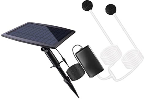 Yardwe Pumpe Teichpumpe Solar Teich Sauerstoffpumpe Outdoor Sauerstoffpumpe Tragbar Für Fisch Tank Gartenteich