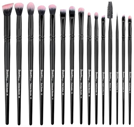 Bueart Design 15Pcs Professional Eyeshadow Brushes Set,Ultra-Soft Hair
