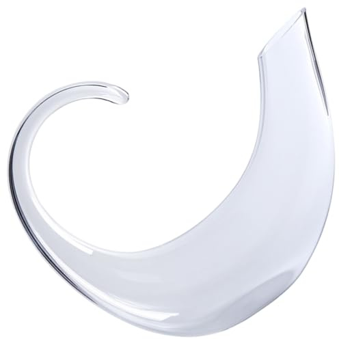 SAFIGLE Dispenser Vino Trasparente in Vetro Cristallo Elegante Decanter Creativo per Casa e Degustazione con Design Raffinato e Pratico per Migliorare Gusto del Vino
