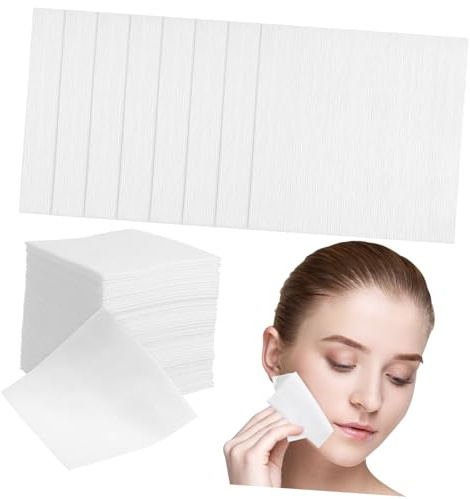 Mikikit 400 Stück Make Up Reinigungswerkzeuge aus Vliesstoff Einweg Gesichtsreinigungspads Atmungsaktiv und Weich für Sanfte Make Up Entfernung und Hautreinigung
