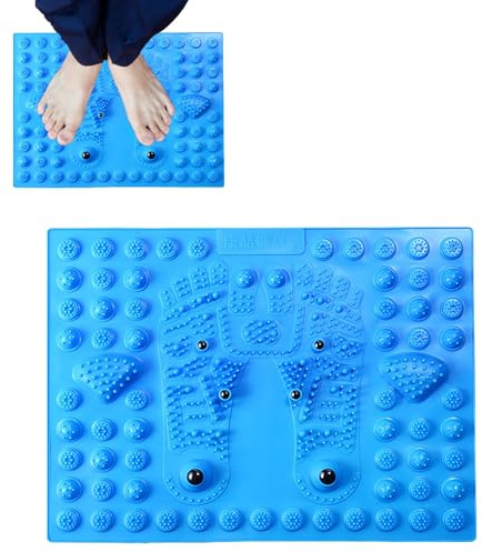 Fußreflexzonenmatte – Faltbare Massagematte mit Druckpunkt | Tragbares Fußmassagekissen mit Magneten | Praktisches Reflexologie-Werkzeug zur Schmerzlinderung und Entspannung