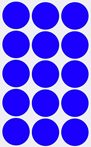 Aufkleber Blau 30 mm Klebepunkte – 3 cm Etiketten 225 Stück von Royal Green